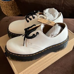 Dr. Marten smooth leather platform shoe